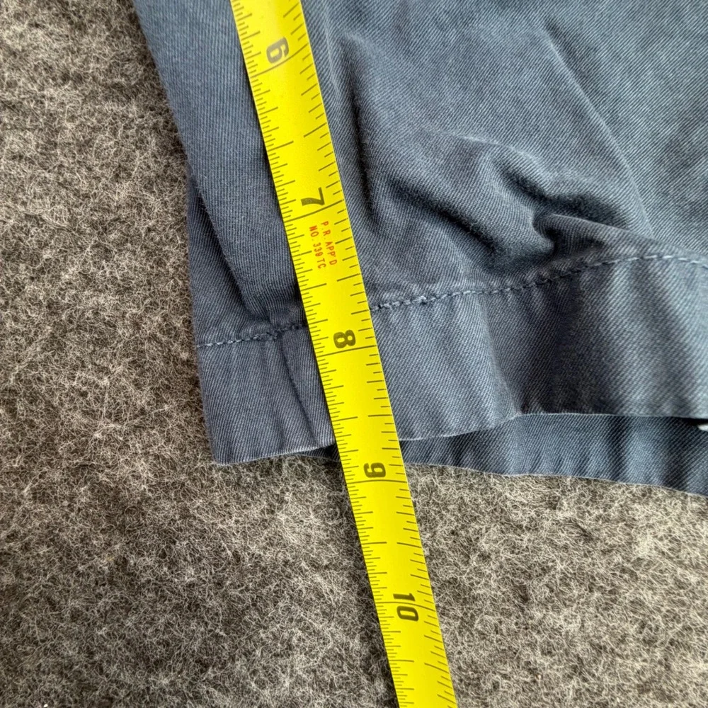 UNTUCKit Chino Shorts Men 34 Blue 100% Pima Cotton Casual Twill 8.5